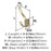 Granlyn Zinc Golden Champagne Hook 2