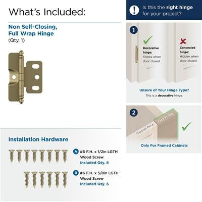 Decorative Hinges Steel Golden Champagne Cabinet Hinge 3