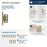 Decorative Hinges Steel Golden Champagne Cabinet Hinge 3