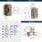 Decorative Hinges Steel Golden Champagne Cabinet Hinge 2