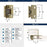 Decorative Hinges Steel Golden Champagne Cabinet Hinge 2