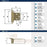 Decorative Hinges Steel Golden Champagne Cabinet Hinge 2