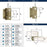 Decorative Hinges Steel Burnished Brass Cabinet Hinge 3
