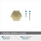 Caliber Zinc Golden Champagne Cabinet Knob 3