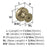 Winsome Zinc Golden Champagne Cabinet Knob 2
