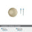 Ballard Zinc Golden Champagne Cabinet Knob 8