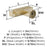 Ballard Zinc Golden Champagne Cabinet Knob 6