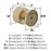 Ballard Zinc Golden Champagne Cabinet Knob 4