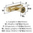 Balon Zinc Golden Champagne Cabinet Knob 6