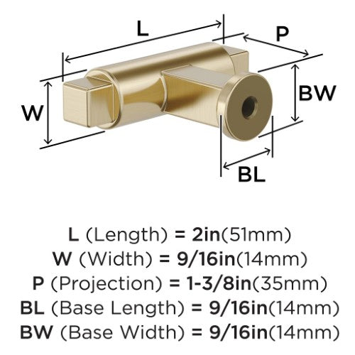 Balon Zinc Golden Champagne Cabinet Knob 6