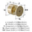Balon Zinc Golden Champagne Cabinet Knob 4