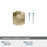 Bellamy Zinc Golden Champagne Cabinet Knob 3