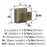 Blackrock Zinc Golden Champagne Cabinet Knob 6