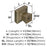 Blackrock Zinc Golden Champagne Cabinet Knob 5