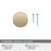 Bronx Zinc Golden Champagne Cabinet Knob 3
