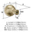 Coble Zinc Golden Champagne Cabinet Knob 2