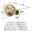 Cowrie Zinc Golden Champagne Cabinet Knob 2
