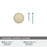 Destine Zinc Golden Champagne Cabinet Knob 3