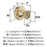 Exceed Zinc Golden Champagne Cabinet Knob 2