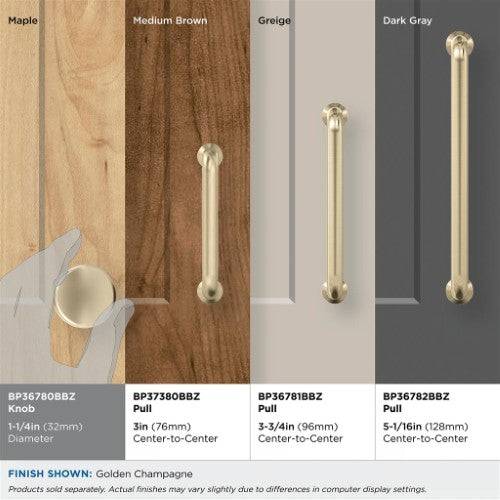 Factor Zinc Golden Champagne Cabinet Knob 5