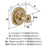 Faircrest Zinc & Steel Golden Champagne Cabinet Knob 3