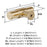 Faircrest Zinc & Steel Golden Champagne Cabinet Knob 4