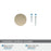 Fairfax Zinc Golden Champagne Cabinet Knob 6