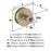 Fairfax Zinc Golden Champagne Cabinet Knob 3