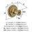 Farewind Zinc Golden Champagne Cabinet Knob 3