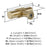Farewind Zinc Golden Champagne Cabinet Knob 4