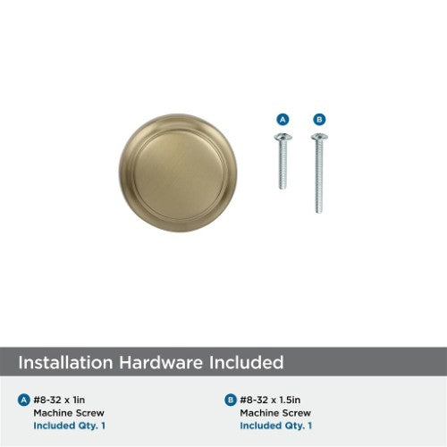 Highland Ridge Zinc Golden Champagne Cabinet Knob 5