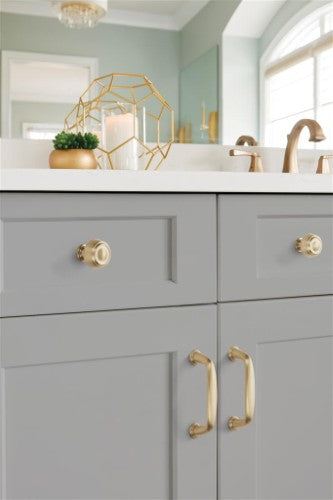 Kane Zinc Golden Champagne Cabinet Knob 9