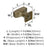Mulholland Zinc Golden Champagne Cabinet Knob 3
