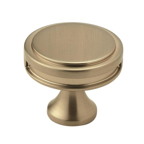 Oberon Zinc Golden Champagne Cabinet Knob 1