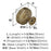 Oberon Zinc Golden Champagne Cabinet Knob 3