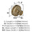 Oberon Zinc Golden Champagne Cabinet Knob 4