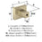 Rockhurst Zinc Golden Champagne Cabinet Knob 4