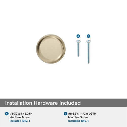 Surpass Zinc Golden Champagne Cabinet Knob 3