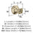 Surpass Zinc Golden Champagne Cabinet Knob 2