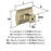 Townsend Zinc Golden Champagne Cabinet Knob 4