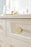 Versa Zinc Golden Champagne Cabinet Knob 4