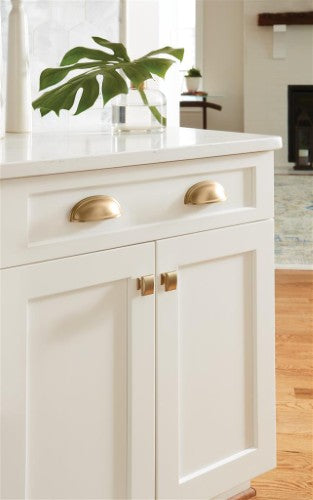 Candler Zinc Golden Champagne Cabinet Knob 9