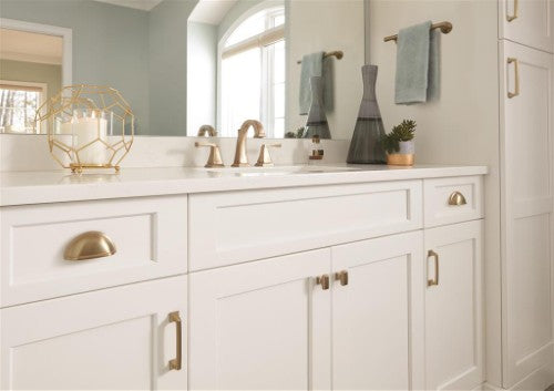 Cup Pulls Zinc Golden Champagne Cabinet Pull 2