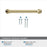 Factor Zinc Golden Champagne Cabinet Pull 18