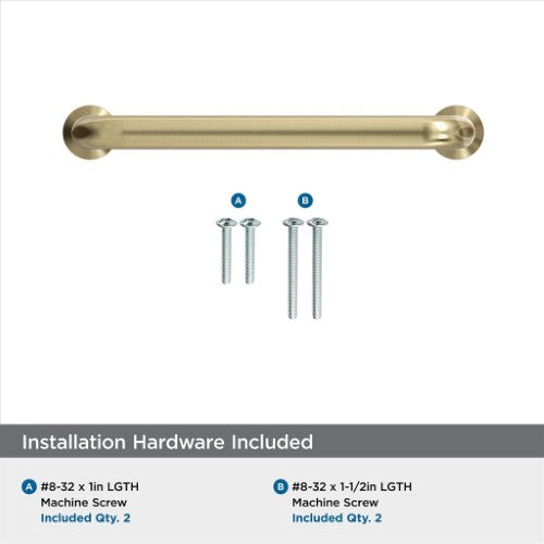 Factor Zinc Golden Champagne Cabinet Pull 18