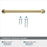 Factor Zinc Golden Champagne Cabinet Pull 19