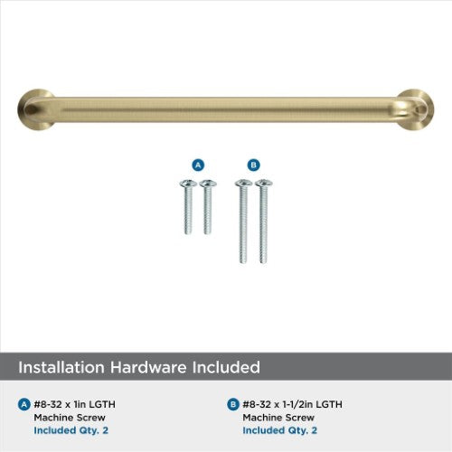 Factor Zinc Golden Champagne Cabinet Pull 19