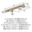 Caliber Zinc Golden Champagne Cabinet Pull 10