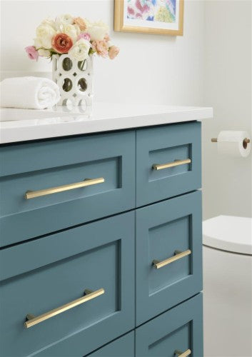 Caliber Zinc Golden Champagne Cabinet Pull 27