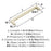 Monument Aluminum Golden Champagne Cabinet Pull 12